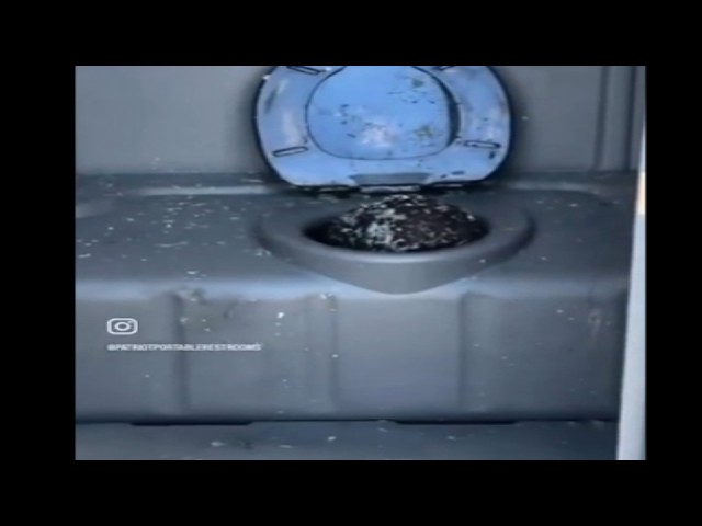 Weirdo Gets Trapped in Porta Potty (YouTube thumbnail)