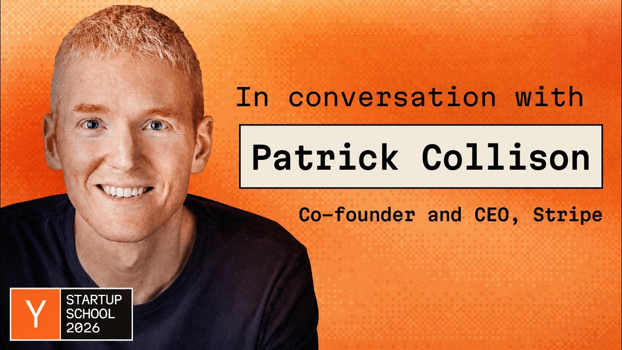 Patrick Collison: Is AI Breaking the Lean Startup Playbook? (YouTube thumbnail)
