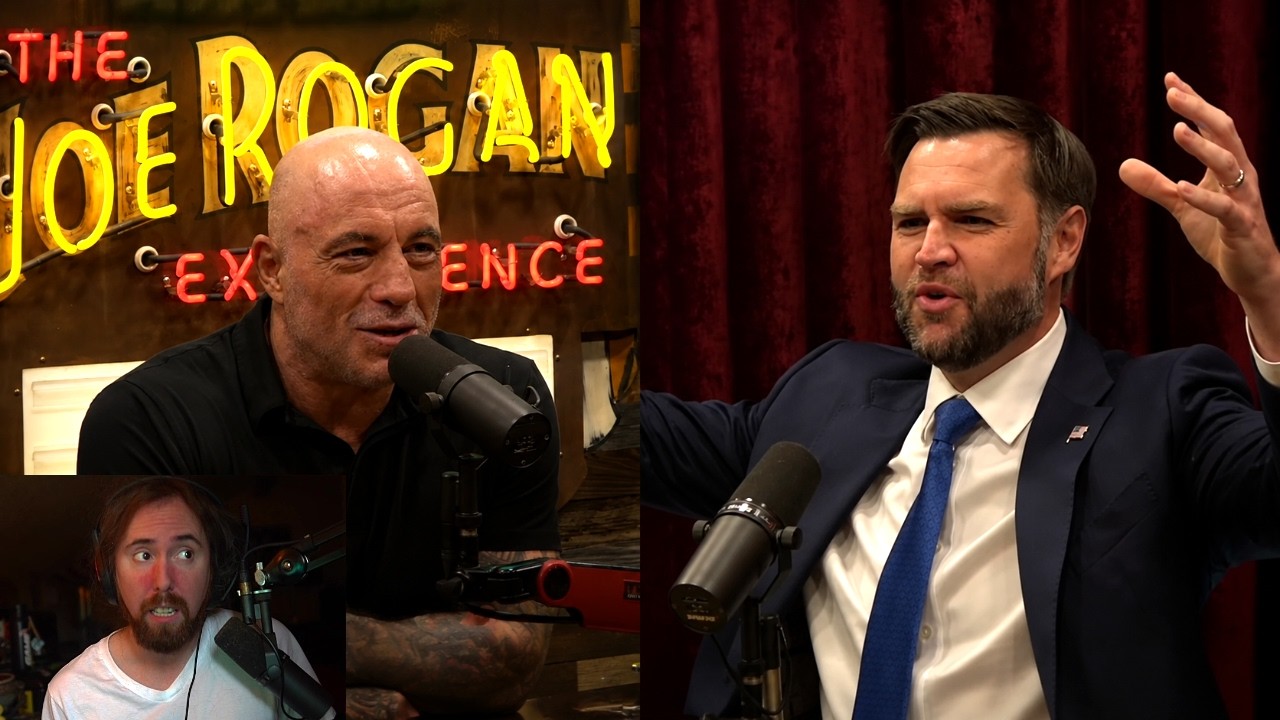 SAVE America Act source episode thumbnail. JD Vance and Joe Rogan on the Failed-State Migration Engine