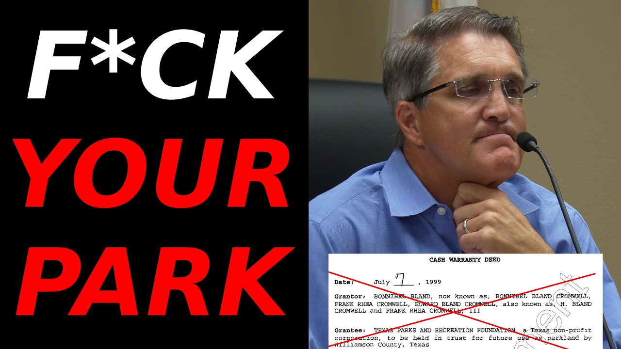 Taylor Texas mayor skips out on people after approving donated land for park be sold to datacenter (YouTube thumbnail)