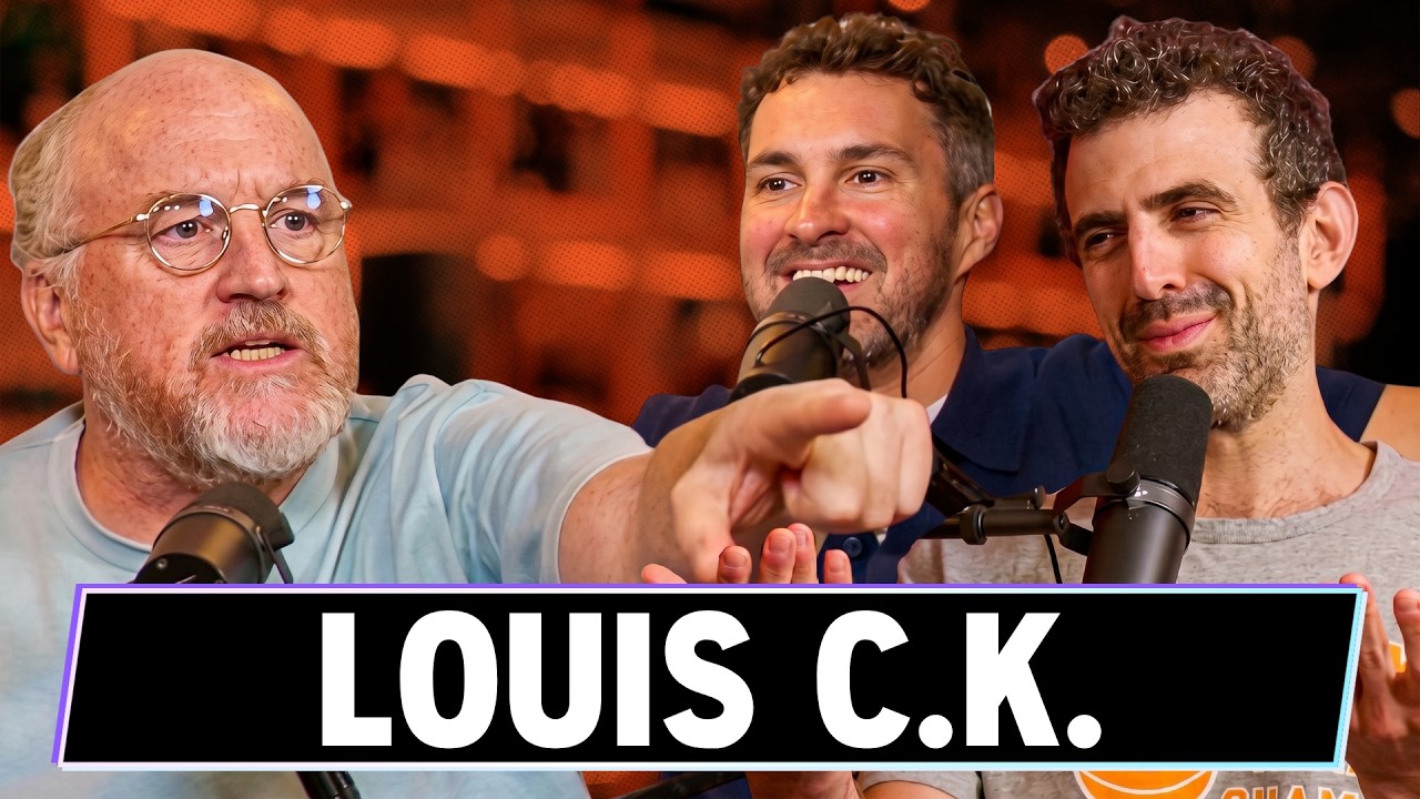 Louis CK w/ Sam Morril & Mark Normand - We Might Be Drunk Podcast (YouTube thumbnail)