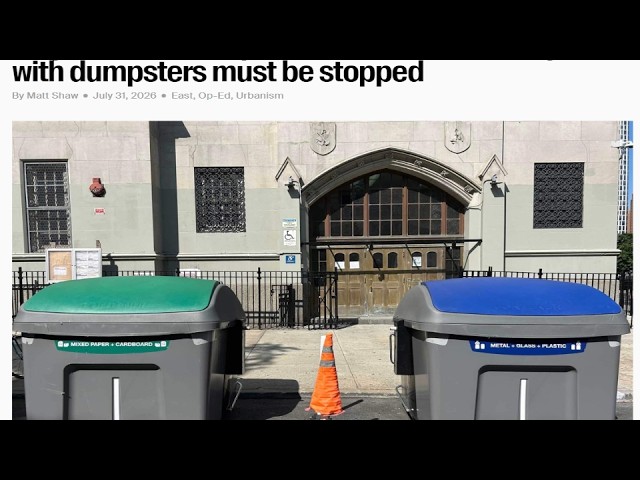 Weirdo Hates These Dumpsters (YouTube thumbnail)