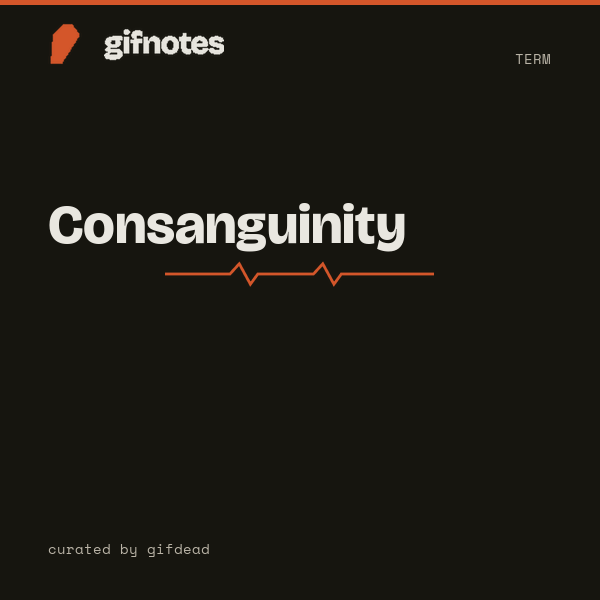 Consanguinity cover
