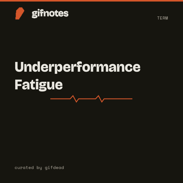 Underperformance Fatigue cover