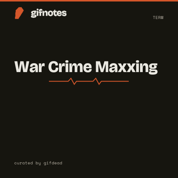 War Crime Maxxing cover