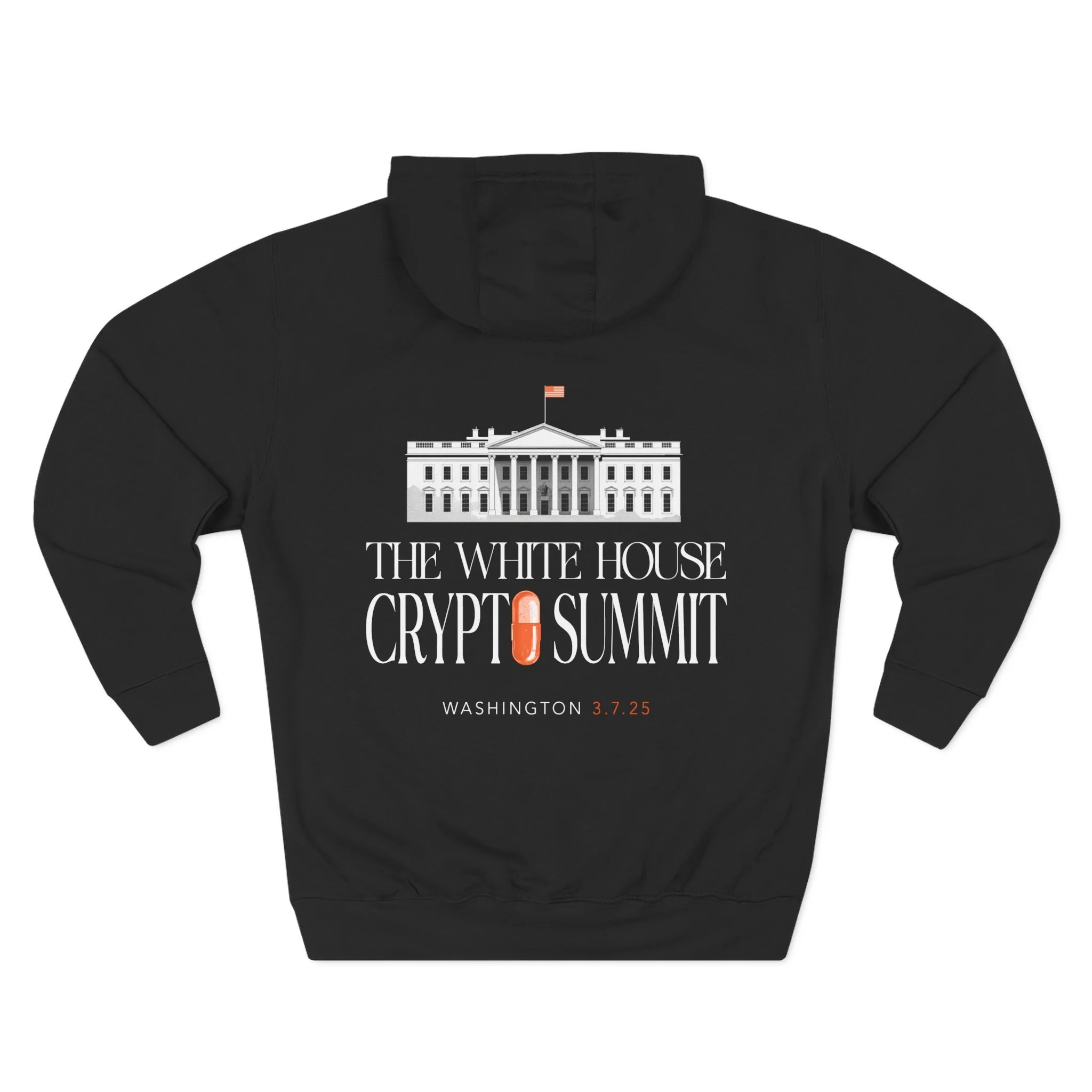 White House Crypto Summit hoodie back